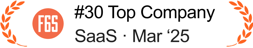#30 Top SaaS Company - F6S